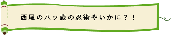 八ッ蔵 やつぞう とは 公式 あんなま忍者 西尾の八ッ蔵